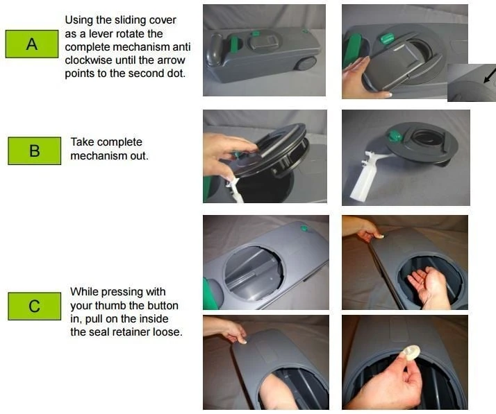 Thetford Ontluchtingsknop Afvaltank Cassette Toilet 2 Thetford Ontluchtingsknop Afvaltank Cassette Toilet - Afbeelding 2