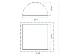 Coleman Event Shelter M Partytent Groen -Kampeeruitrustingswinkel 41078 coleman event shelter m 3 x 3 m