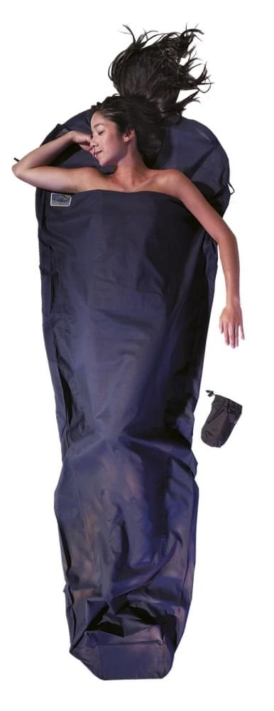 Cocoon Mummy Liner Egyptisch Katoen Lakenzak Blauw 1 Cocoon Mummy Liner Egyptisch Katoen Lakenzak Blauw