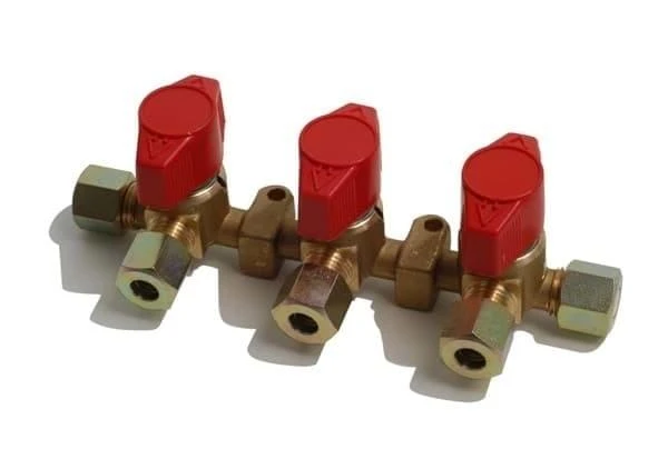 Bade Verdeelkraan 3-Weg 8mm 1 Bade Verdeelkraan 3-Weg 8mm