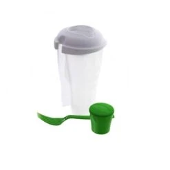 Kampeeruitrustingswinkel -Kampeeruitrustingswinkel 61894 ml salad to go beker met vork