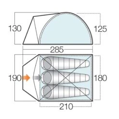 Kampeeruitrustingswinkel -Kampeeruitrustingswinkel 68159 vango alpha 300 3 persoons tent