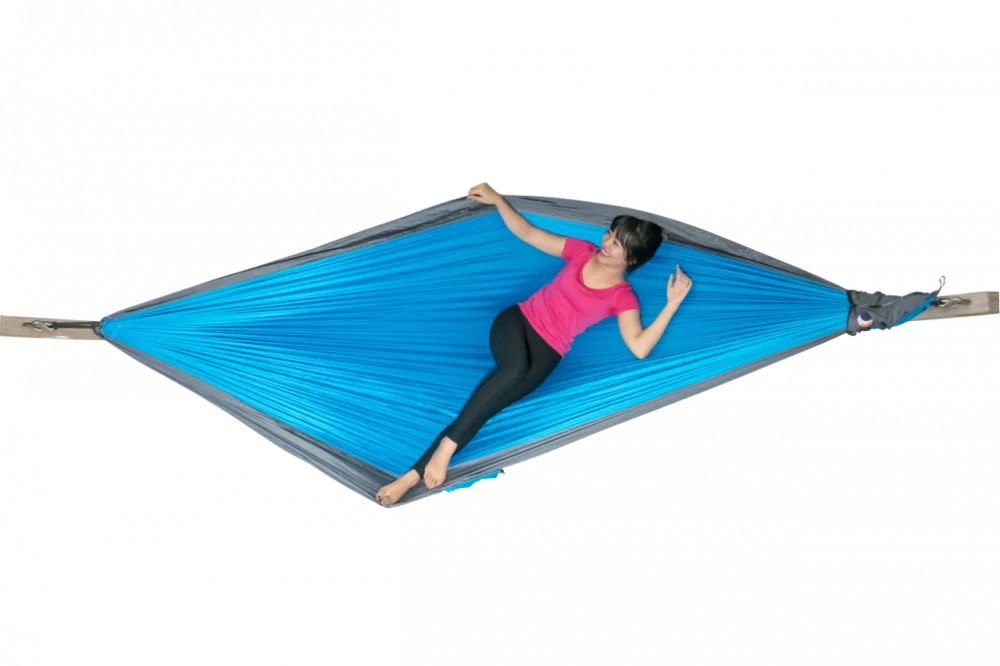 Ticket To The Moon Original Double Hangmat Donkerblauw 2 Ticket To The Moon Original Double Hangmat Donkerblauw - Afbeelding 2