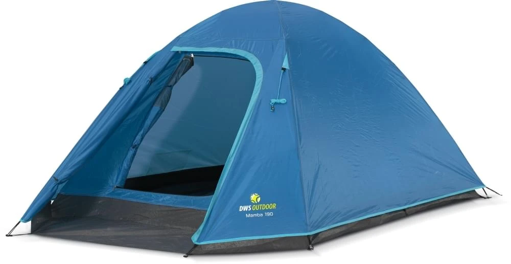 DWS Mamba 190 - 3 Persoons Tent Blauw 1 DWS Mamba 190 - 3 Persoons Tent Blauw