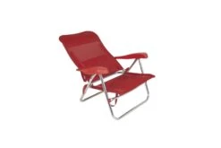 Crespo AL-205 Strandstoel Rood -Kampeeruitrustingswinkel 74699 crespo al 205 strandstoel