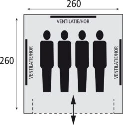 Safarica Sioux 260 - 4 Persoons Tent Grijs 5 Safarica Sioux 260 - 4 Persoons Tent Grijs -Kampeeruitrustingswinkel 74818 safarica sioux 260 4 persoons tent