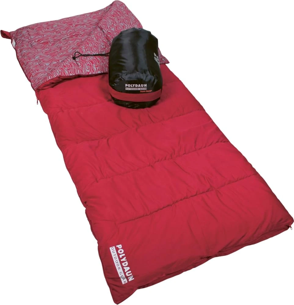 Polydaun Beach House Dekenslaapzak Rood 1 Polydaun Beach House Dekenslaapzak Rood
