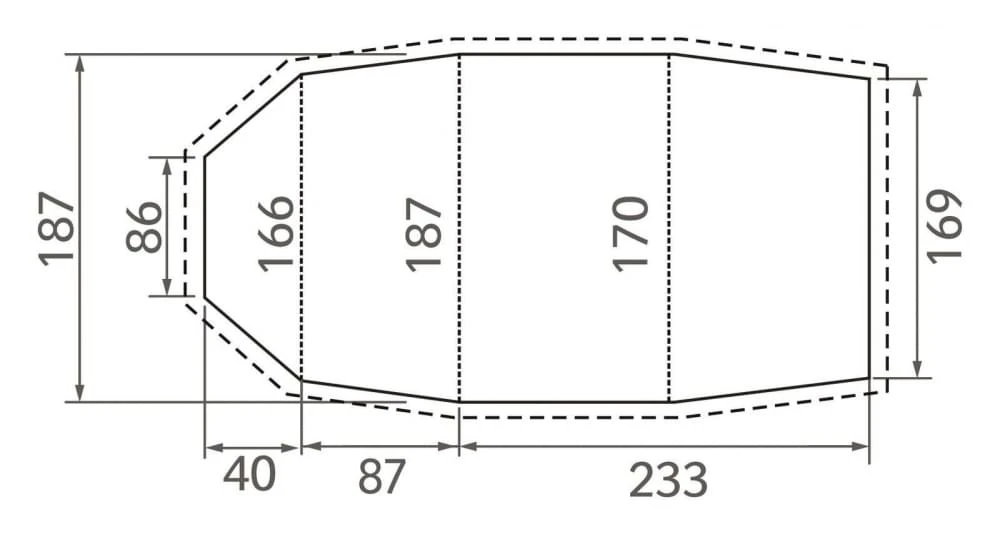 Vaude Arco XT 3P Footprint 2 Vaude Arco XT 3P Footprint - Afbeelding 2