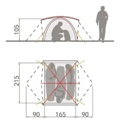 Vaude Campo 3P 3 Persoons Tent -Kampeeruitrustingswinkel 78547 vaude campo 3p 3 persoons tent