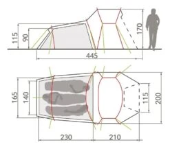 Vaude Chapel L XT 3P / 3 Persoons Tent Groen 9 Vaude Chapel L XT 3P / 3 Persoons Tent Groen -Kampeeruitrustingswinkel 78563 vaude chapel l xt 3p 3 persoons tent