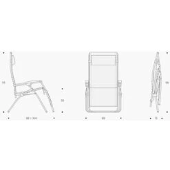 Lafuma RSXA Clip Batyline Relaxstoel Grijs 9 Lafuma RSXA Clip Batyline Relaxstoel Grijs -Kampeeruitrustingswinkel 81183 lafuma rsxa clip batyline relaxstoel