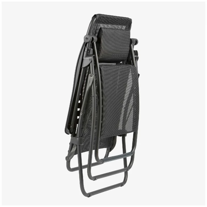 Lafuma RSXA Clip Batyline Relaxstoel Zwart 2 Lafuma RSXA Clip Batyline Relaxstoel Zwart - Afbeelding 2