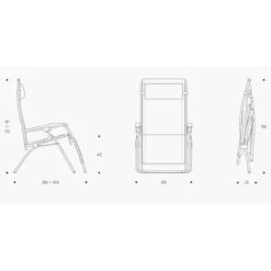 Lafuma RSX Clip Air Comfort Relaxstoel Zwart 8 Lafuma RSX Clip Air Comfort Relaxstoel Zwart -Kampeeruitrustingswinkel 81303 lafuma rsx clip air comfort relaxstoel