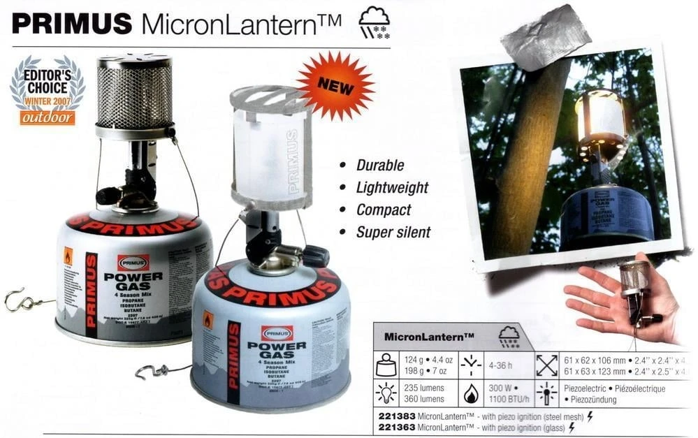 Primus MicronLantern Gaslamp 4 Primus MicronLantern Gaslamp - Afbeelding 4