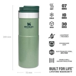 Stanley The NeverLeak Travel Mug 0,47 L Groen -Kampeeruitrustingswinkel 82031 stanley the neverleak travel mug 047 l