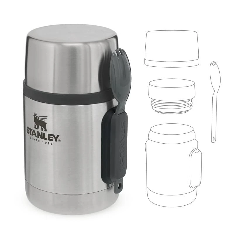 Stanley The Stainless Steel All-in-One Food Jar 0,53L + Spork 3 Stanley The Stainless Steel All-in-One Food Jar 0,53L + Spork - Afbeelding 3