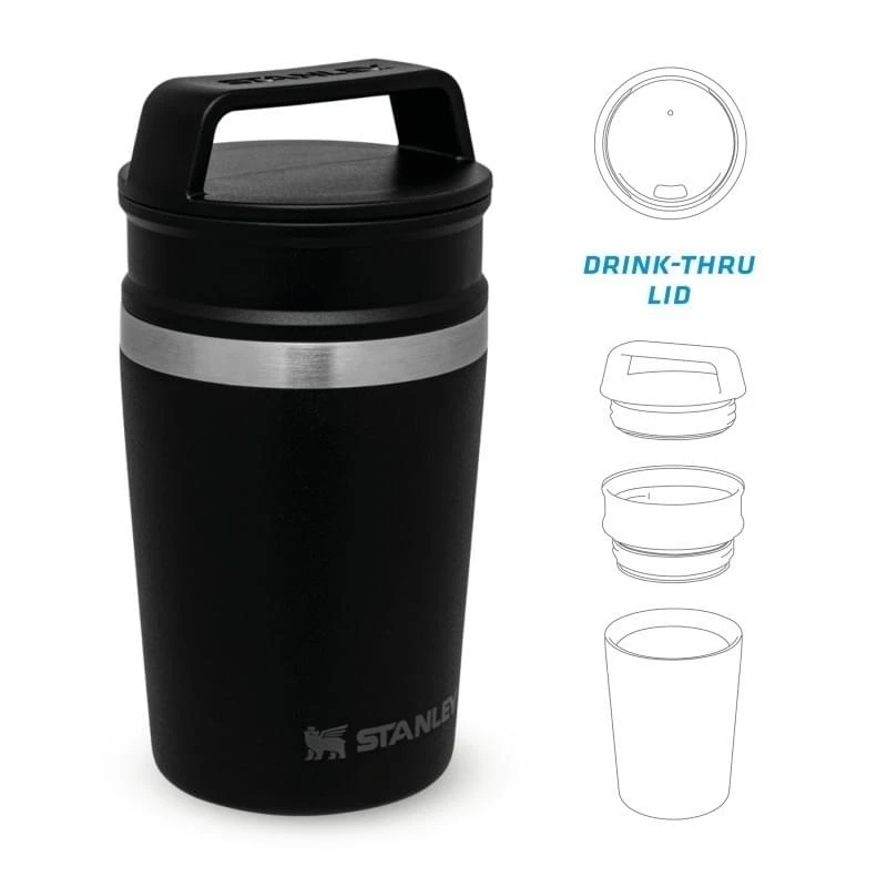 Stanley The Shortstack Travel Mug 0,23L Zwart 3 Stanley The Shortstack Travel Mug 0,23L Zwart - Afbeelding 3