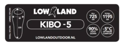 Lowland KIBO -5 Mummy Slaapzak Dons Blauw -Kampeeruitrustingswinkel 83739 lowland kibo5 mummy slaapzak dons
