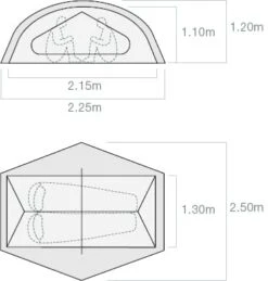 Exped Lyra II / 2 Persoons Tent -Kampeeruitrustingswinkel 84128 exped lyra ii 2 persoons tent