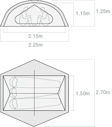 Exped Lyra III / 3 Persoons Tent 4 Exped Lyra III / 3 Persoons Tent - Afbeelding 4