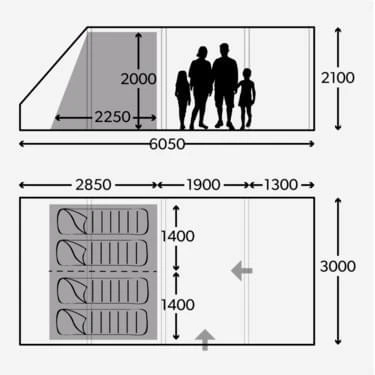 Dometic Rarotonga FTT 401 TC 4-persoons Opblaastent 3 Dometic Rarotonga FTT 401 TC 4-persoons Opblaastent - Afbeelding 3