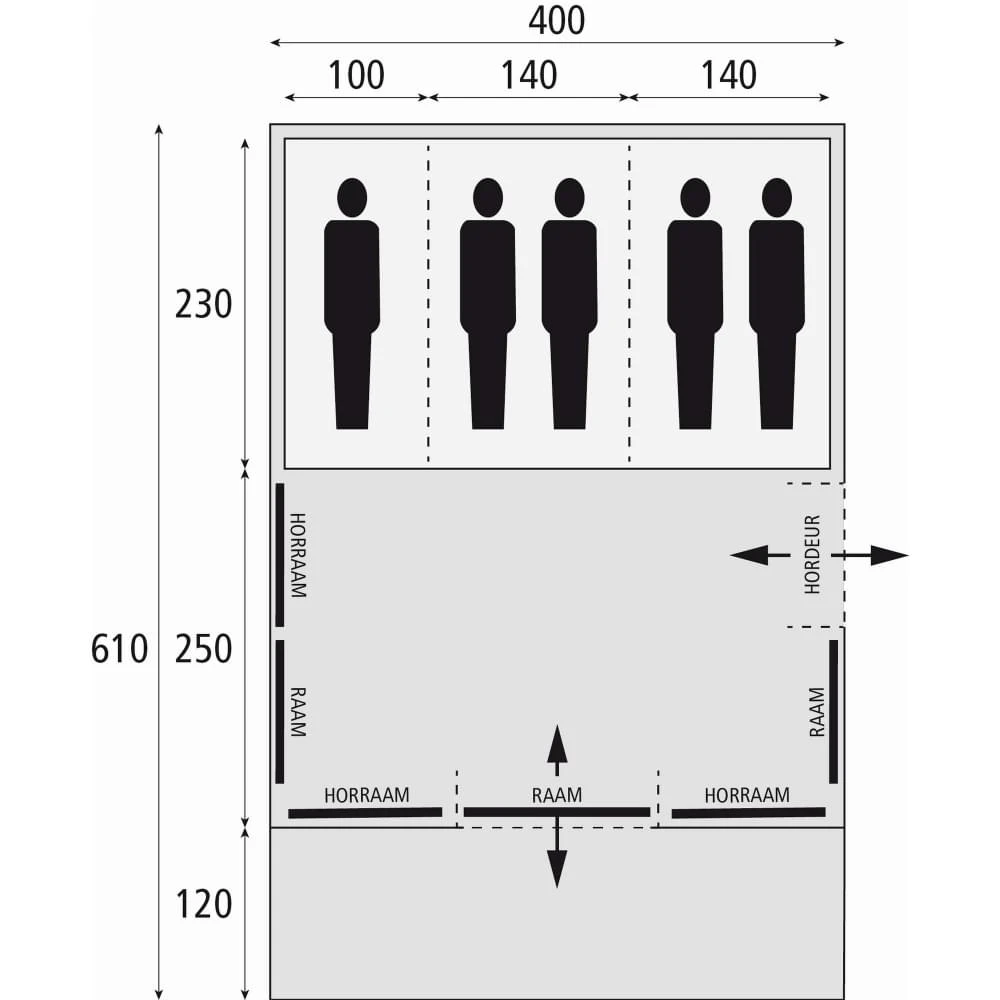Bardani Spitfire 400 XL RSTC - 5 Persoons Tent 2 Bardani Spitfire 400 XL RSTC - 5 Persoons Tent - Afbeelding 2