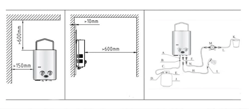 Qlima PGWH1010 Mobiele Geiser 5 Qlima PGWH1010 Mobiele Geiser - Afbeelding 5