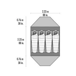 MSR Elixir 4 / 4 Persoons Tent Groen -Kampeeruitrustingswinkel 88468 msr elixir 4 tent green v2