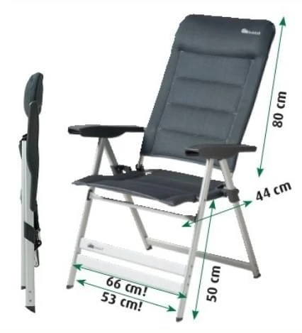 Dukdalf Grande Campingstoel Blauw 2 Dukdalf Grande Campingstoel Blauw - Afbeelding 2