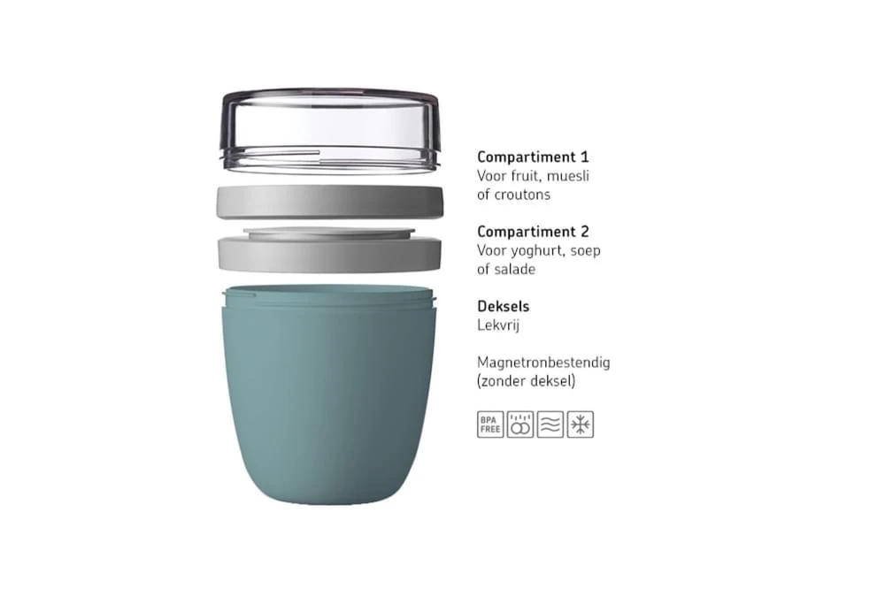 Mepal Lunchpot Ellipse Vibe Groen 5 Mepal Lunchpot Ellipse Vibe Groen - Afbeelding 5