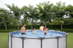 Bestway Zwembad Steel Pro Max Set Rond 427 -Kampeeruitrustingswinkel 90746 bestway zwembad steel pro max set rond 427