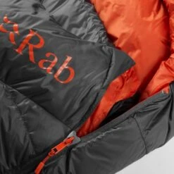 RAB Ascent 500 Long Mummy Slaapzak Dons Donkergrijs -Kampeeruitrustingswinkel 91388 rab ascent 500 long mummy slaapzak dons