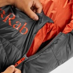 RAB Ascent 500 Long Mummy Slaapzak Dons Donkergrijs -Kampeeruitrustingswinkel 91389 rab ascent 500 long mummy slaapzak dons