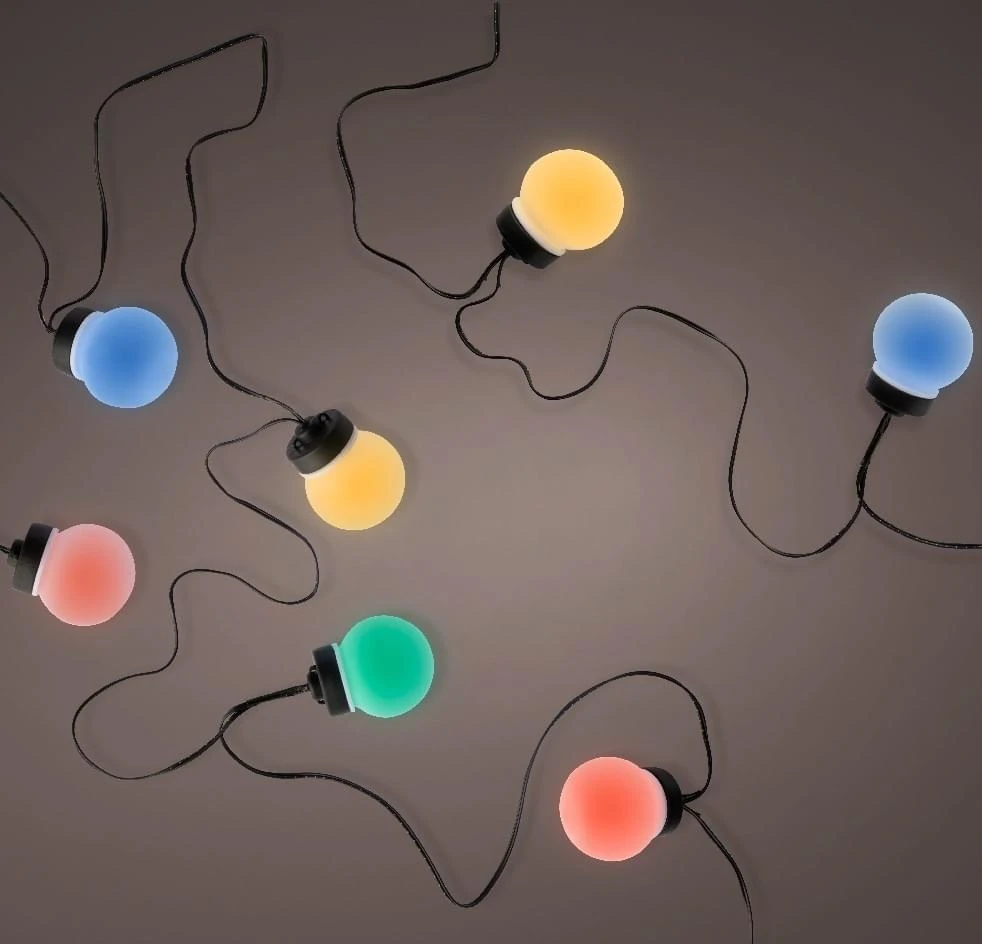 Decoris Lumineo LED Budget Milky Globe Multicolor 4 Decoris Lumineo LED Budget Milky Globe Multicolor - Afbeelding 4