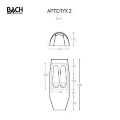 Bach Apteryx 2 / 2 Persoons Tent Donkergroen -Kampeeruitrustingswinkel 96073 bach apteryx 2 2 persoons tent