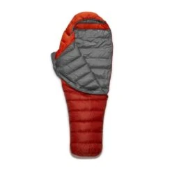 RAB Alpine 200 Mummy Slaapzak Dons Oranje -Kampeeruitrustingswinkel 96744 rab alpine 200 regular mummy slaapzak dons