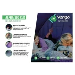 Vango Alpha 300 CLR / 3 Persoons Tent Blauw -Kampeeruitrustingswinkel 96959 vango alpha 300 clr 3 persoons tent