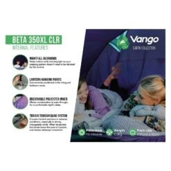 Vango Beta 350XL CLR / 3 Persoons Tent Blauw -Kampeeruitrustingswinkel 96964 vango beta 350xl clr 3 persoons tent