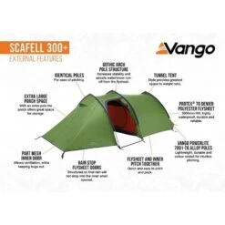 Vango Scafell 300 Plus / 3 Persoons Tunneltent -Kampeeruitrustingswinkel 98624 vango scafell 300 plus