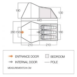 Vango Galaxy 300 / 3 Persoons Tent Groen -Kampeeruitrustingswinkel 98718 vango galaxy 300 3 persoons tent