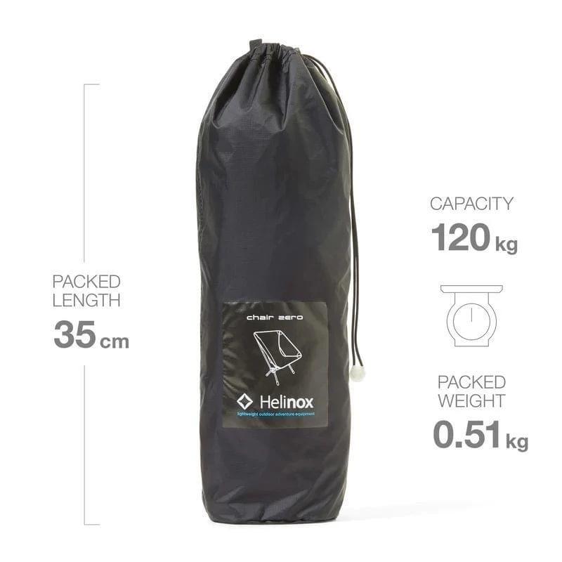 Helinox Chair Zero Lichtgewicht Stoel Zwart 7 Helinox Chair Zero Lichtgewicht Stoel Zwart - Afbeelding 7
